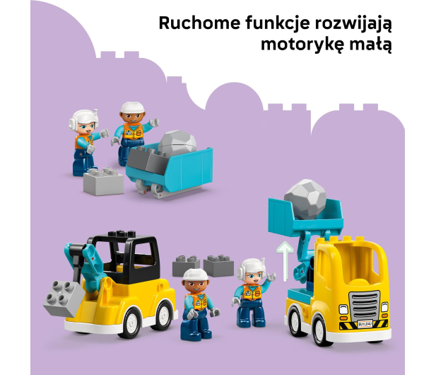 LEGO DUPLO 10475 Maszyny budowlane 3 w 1 - 1473398 - zdjęcie 8